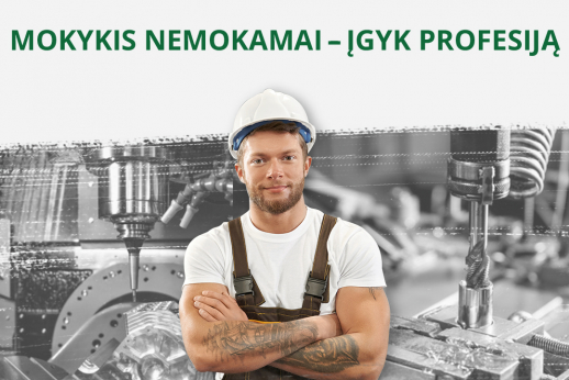 Įgyk metalo apdirbimo staklininko profesiją nemokamai