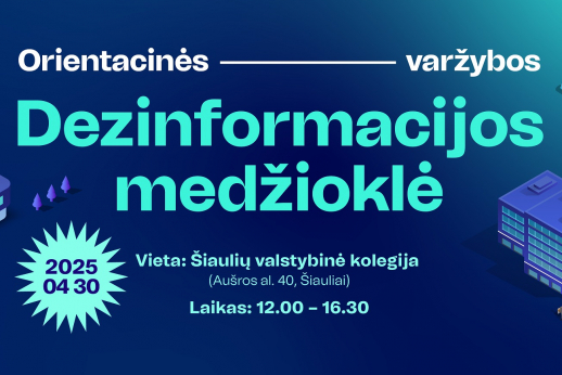 Šiauliuose vyks orientacinės varžybos „Dezinformacijos medžioklė“