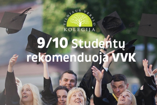 9/10 studentų rekomenduoja VVK 